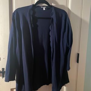 Talbots Dark Navy Blue Cardigan